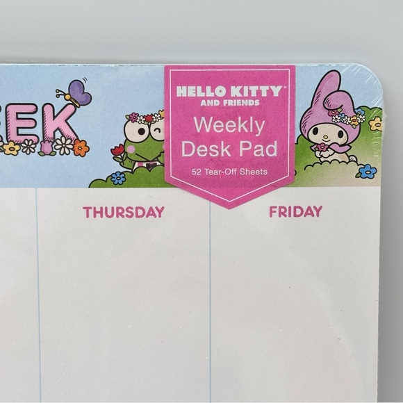 Sanrio Hello Kitty and Friends MY WEEK Weekly Desk Pad 52 Tear-Off Sheets - Picture 2 of 5